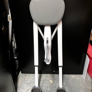 Gray and White Exercise Machine